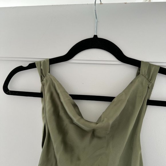 Reformation Casette Sleeveless Maxi Dress Artichoke Cut-out Back Sz 12 - Picture 6 of 10